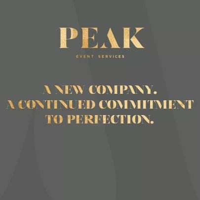 PEAK Event Services • Whether your style is classic, edgy, or somewhere in between, you can find your party rentals at PEAK!