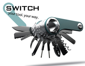 quirkyswitch's profile picture. Your Tool, Your Way. The only multi-tool thats is fully customizable, with 18 included attachments. Carry what you want, when you want it