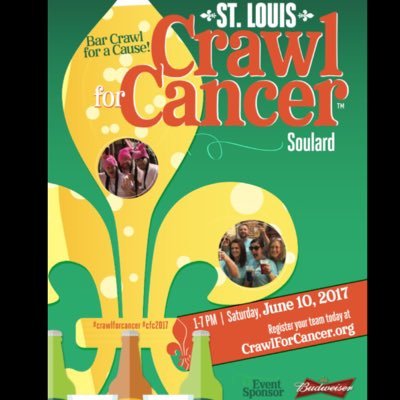 stlcrawl4cancer's profile picture. Charity Pub Crawl to help support those with Cancer....... STL (Soulard) May 18 and STC (Main Street) October 12