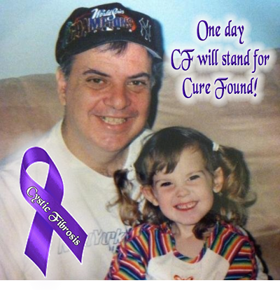 CF Dad, adoring husband, nice guy, huge sports fan (Yankees, Rangers, Knicks, Jets). Fighting for a cure for my little girl.