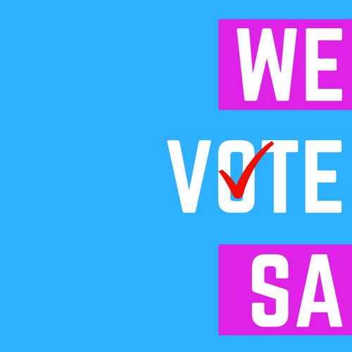 WeVoteSA's profile picture. Non-partisan |informing |engaging |motivating people to vote!
 [Retweet or like does not equal endorsement] Government & Politics