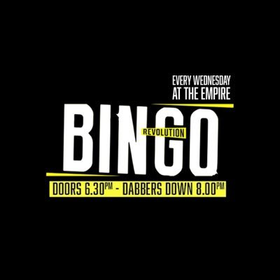 The Bingo Revolution is here! Middlesbroughs biggest and best, comedy bingo night. Every Wednesday only at The Empire!