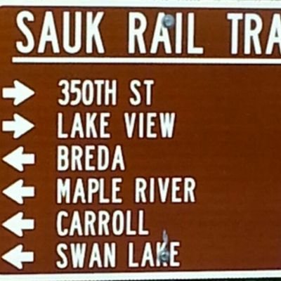 The Sauk Rail Trail is a 33 mile concrete or asphalt multi-use recreational trail located and managed by both the Sac and Carroll County Conservation Boards.