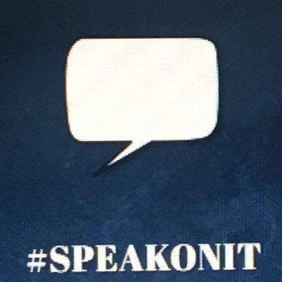 The twitter page for #SpeakOnIt