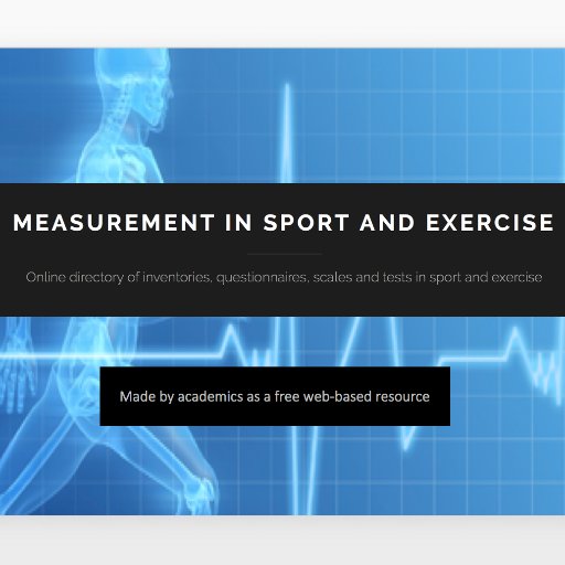 Directory of sport + exercise questionnaires I Free web resource I Developed by academics at @UoWSport @UoPSportScience @SportSciatChi @carnegie_sport