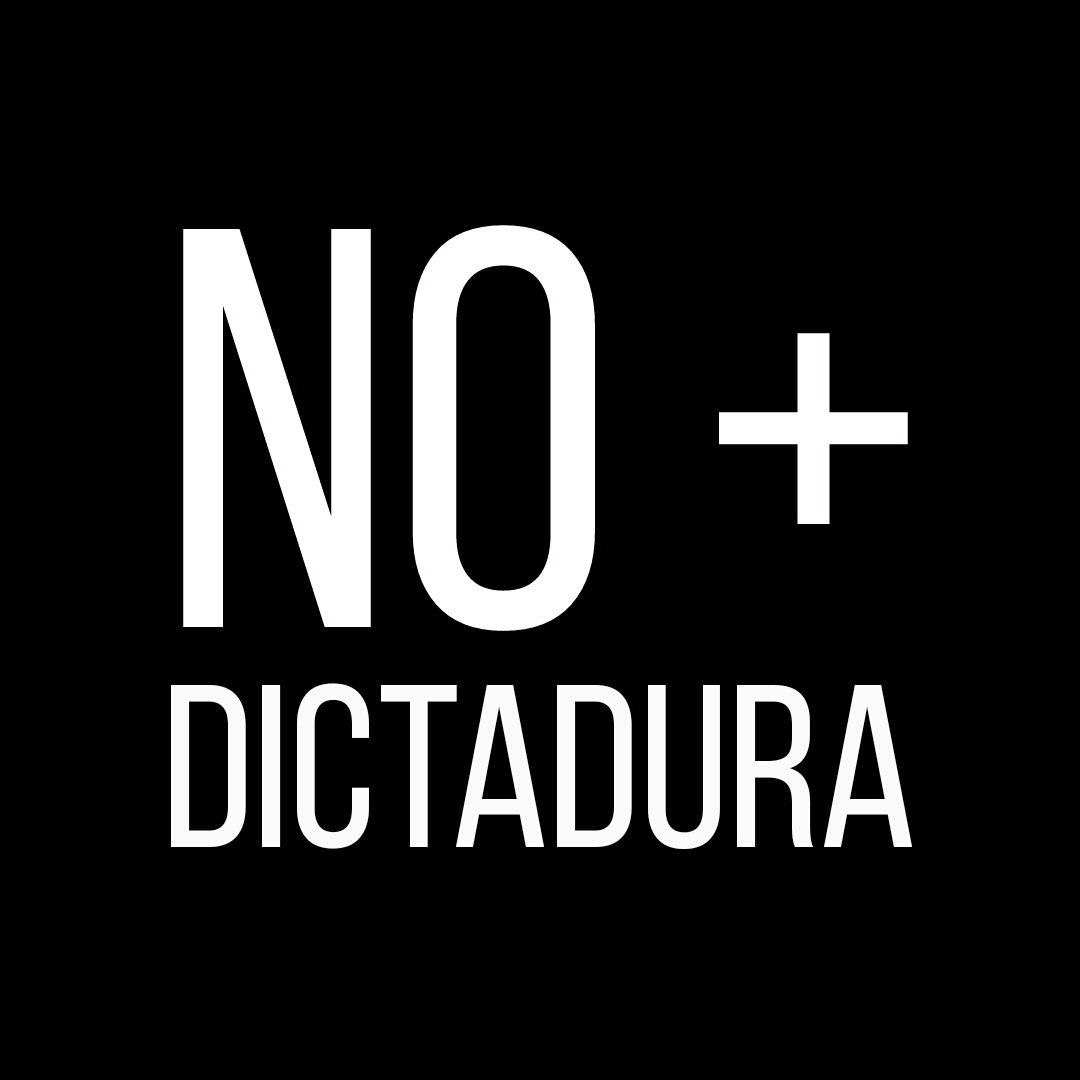 Abajo la Dictadura y Libertad para todos los presos y secuestrados políticos