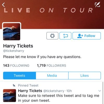 BLOCK/REPORT @ticketsharry READ WHY BELOW AND SPREAD TO LET EVERYONE KNOW. DMS ARE OPEN FOR QUESTIONS.