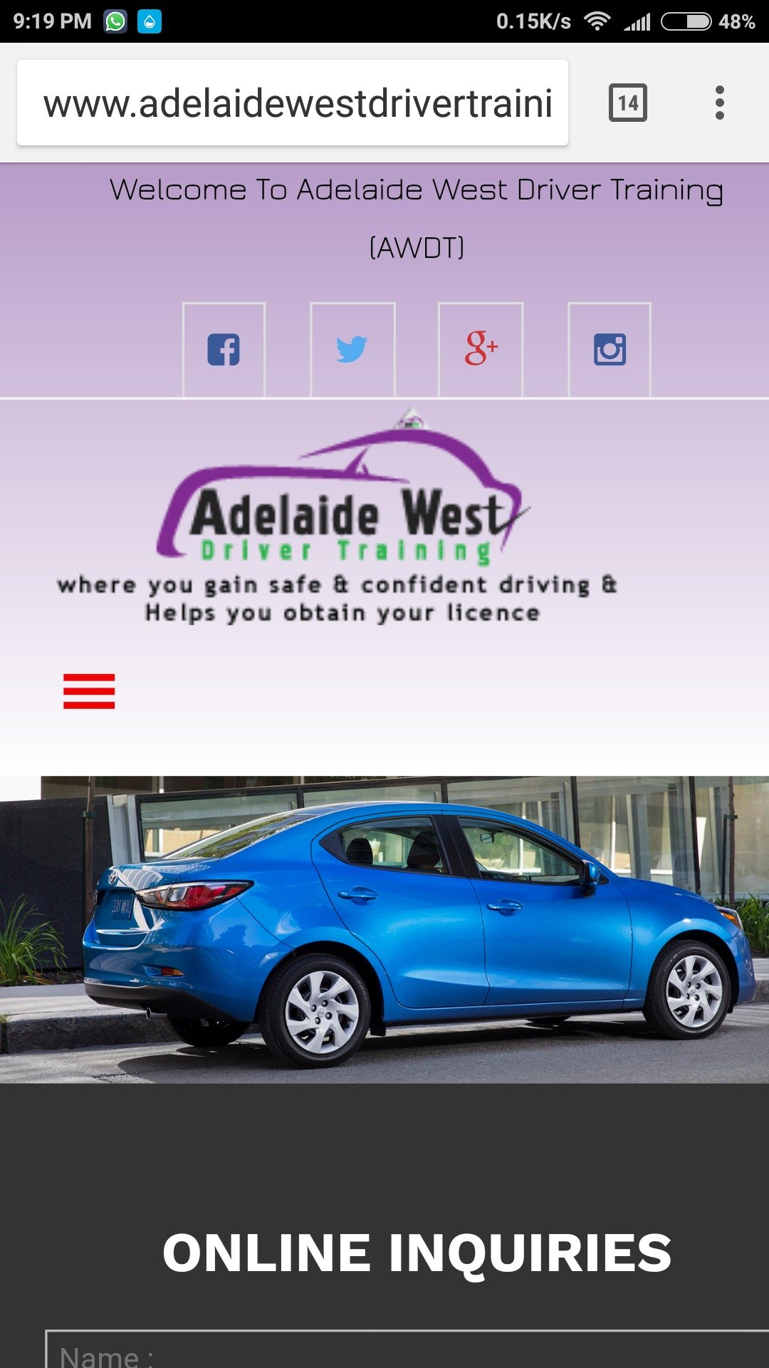 AdelaideWestDT's profile picture. Adelaide West Driver Training in SA is a friendly team of highly experienced driving instructors who will guide you on your path to gain a Full License.