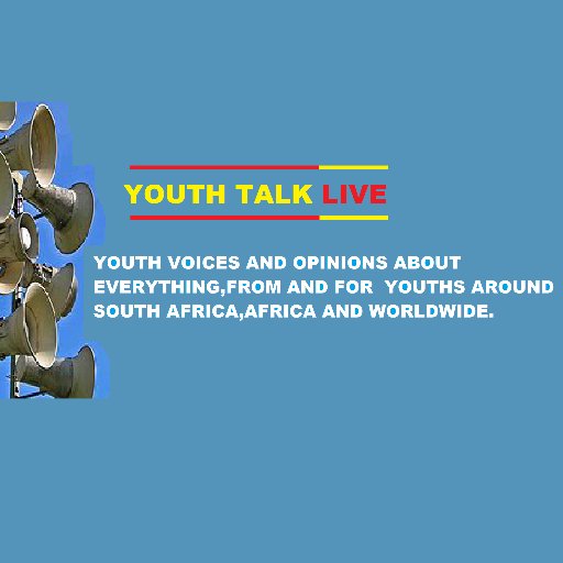 @YouthTalkLive |is a dialogue&information Multiracial Daily Youth Live TV Show,about all youth matters,problems&solutions.|Live Broadcast on:@NatlYouthsTV_SA