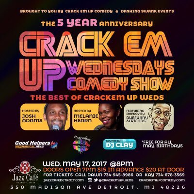 Crack Em Up Comedy Entertainment brings FRESH laughs to Detroit!! Follow us for our next show date!!! #crackemupcomedy #crackemupcomedytv