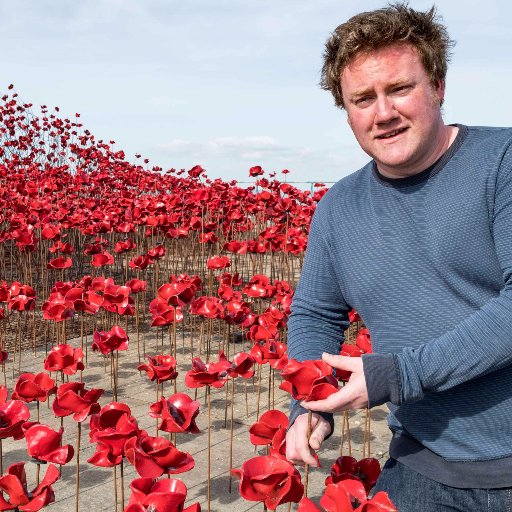 Paul Cummins MBE, artist. Creator of the Blood Swept Lands & Seas of Red #TowerPoppies #PoppiesTour #WherearethePoppiesNow.