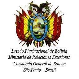 Cuenta oficial del Consulado General del Estado Plurinacional de Bolivia en São Paulo - Brasil