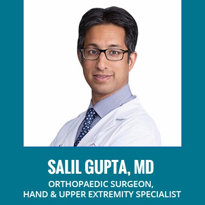 Salil Gupta, MD - Orthopaedic Surgeon. Specialized in Hand and Upper Extremity. Services are Shoulder & Elbow, Trauma Surgery, Stem Cell Therapy, Hand & Wrist.