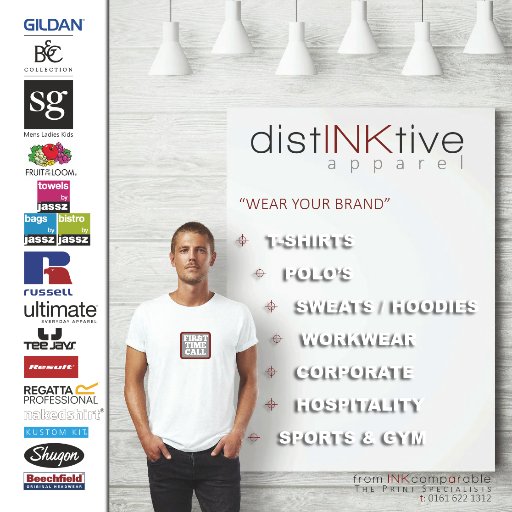 distINKtiveWear's profile picture. Part of INKcomparable Print, specialising in the branding of Leisure Wear / Sports Wear / Corporate / Hospitality / Work Wear. WEAR YOUR BRAND WITH STYLE.
