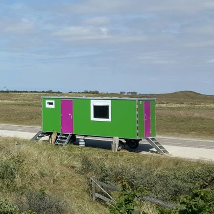 Vogelwachters van Staatsbosbeheer in De Geul, onderdeel van Nationaal Park Duinen van Texel