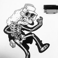 The Book Of Bare Bones - a collection of cartoon skeletons by Will Blood —  Kickstarter