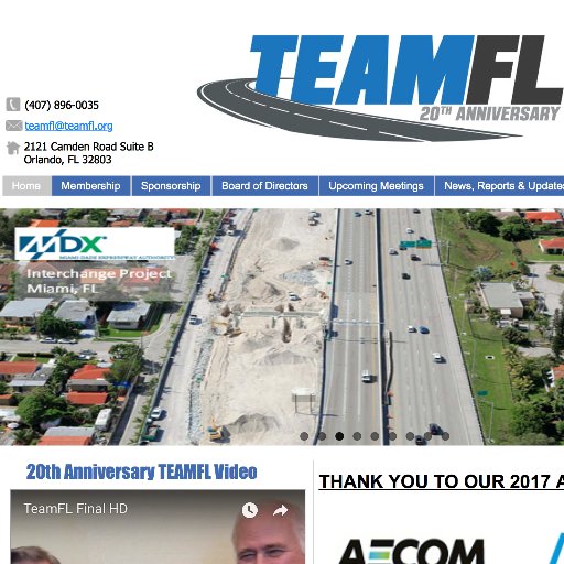 Members of TEAMFL include a combination of staff and board members from agencies, expressway organizations, and companies throughout the state of Florida.