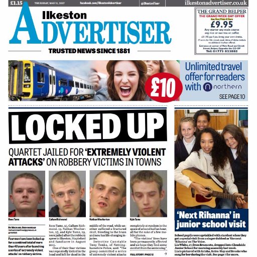 The Ilkeston Advertiser is part of the Derbyshire Times. Follow @D_Times for updates.