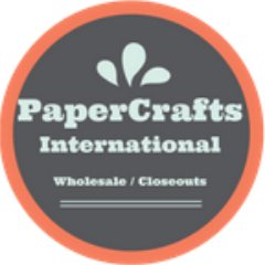 PaperCrafts International is the largest wholesale supplier of Paper Crafts, Paper Goods & Stationery merchandise Closeouts.