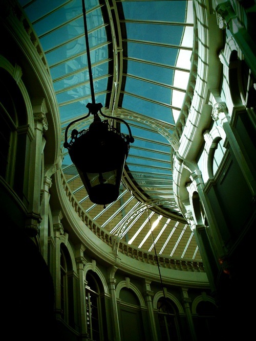Tweeting from the oldest Victorian shopping arcades in Cardiff, capital city of Wales