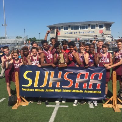Collinsville Middle School Track & Field  SIJHSAA State Champions  2009, 2015, 2017          🥇🥇🥇