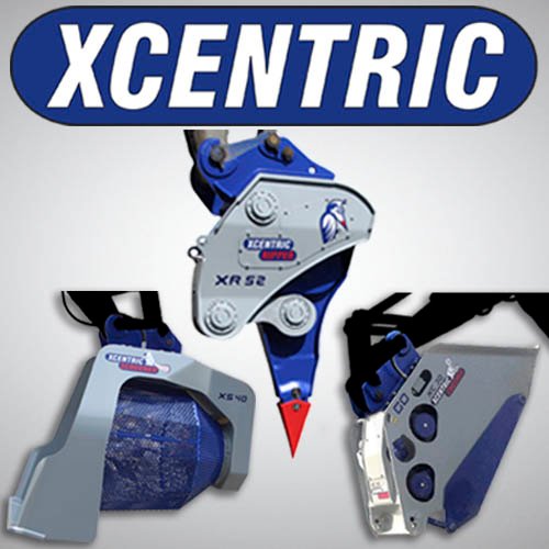 Manufacturers of #hydraulic #attachments for #excavators. #Xcentric #Ripper, #Crusher & #Screener #buckets. #excavation #crushing #screening #demolition #mining