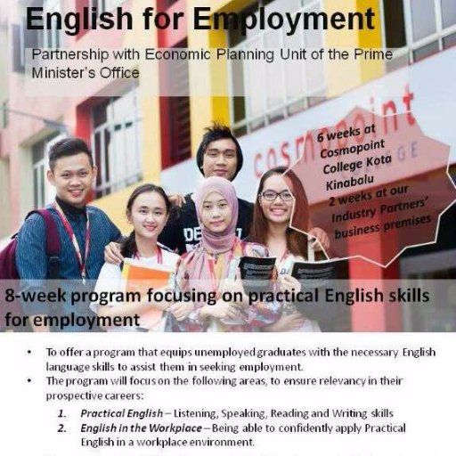 E4EProgramme's profile picture. English for Employment
# opportunities to get a Job
# Improves confident level
# Improves speak in English (writing, speak & listening)