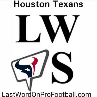 Houston Texans @LastWordOnNFL team page. Follow us for up to date coverage, news, and analysis, plus fan interaction! #BullsOnParade #WeAreTexans