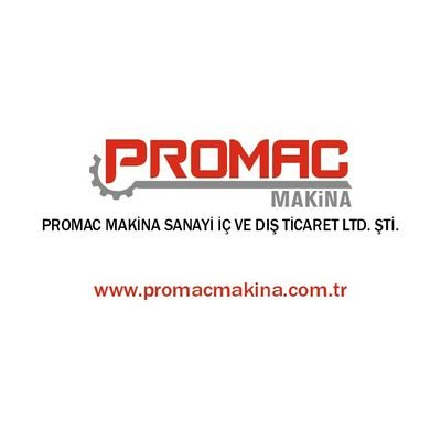 PromacMakina's profile picture. PROMAC MAKINA SANAYI IÇ VE DIS TICARET LIMITED ŞTİ. Ikitelli O.S.B dersankoop san.sit. S1e blok No 139 BAŞAKŞEHİR/ İSTANBUL
https://t.co/dYllZiRppy
info@promacmakin
