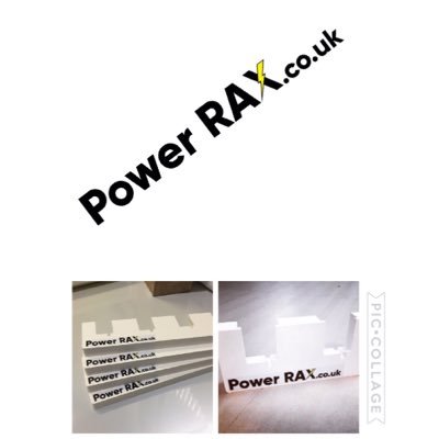 We designed racks to separate power tool batteries for easy access.