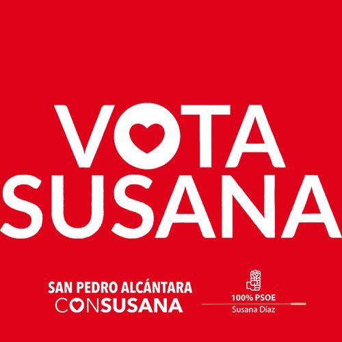 Perfil de apoyo a Susana Díaz de militantes y simpatizantes de San Pedro Alcántara - Marbella. #100por100PSOE