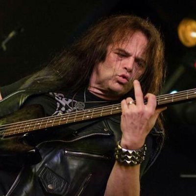 Bass player, songwriter and founder member of heavy metal band Cloven Hoof \m/