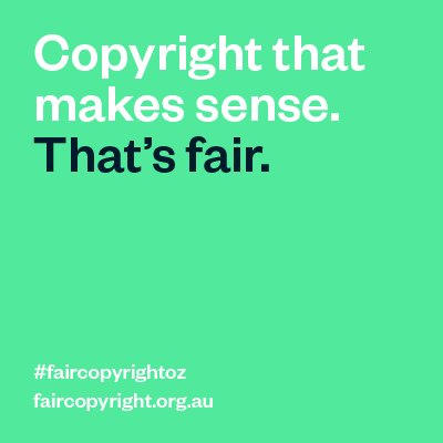faircopyrightoz's profile picture. Copyright that makes sense. That's fair. DMs are open, please get in touch. #faircopyrightoz