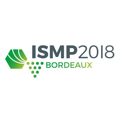 ismp2018's profile picture. ISMP 2018 in #Bordeaux #Conference of the Mathematical Optimization Society