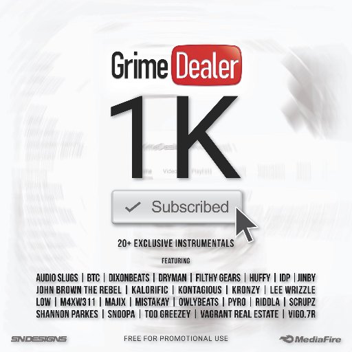 Grime Instrumental YouTube & Blog : https://t.co/Ls7Nlu8DKp Submissions : GrimeDealer@Gmail.com