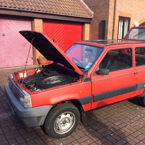 mightypandaraid's profile picture. Hello.  We are Richard Gwilliam & Mark Allen.  Competing in Panda Raid in Morocco, Spring 2018 all in aid of Cash for Kids. Panda refurbishing/prep underway