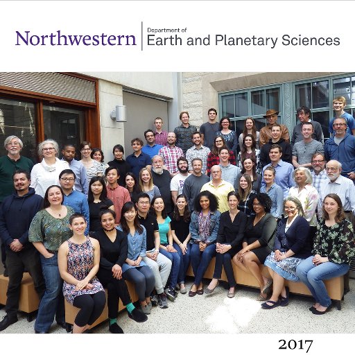 We are the Department of Earth and Planetary Sciences @NorthwesternU!