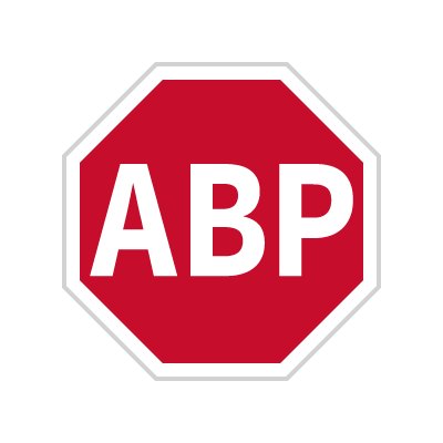 Logotyp för Adblock Plus