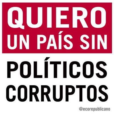 Resultado de imagen para no a los corruptos