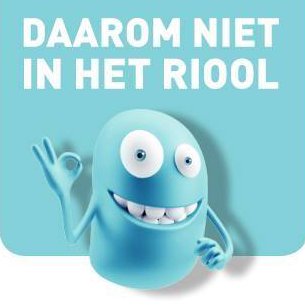 RickRiool's profile picture. Rick is het gezicht van de campagne ‘Daarom niet in het riool!’ Dit rioolmonstertje leeft, beschermt en zuivert samen met zijn vriendjes het riool.