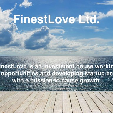 We develop ecosystems! #FinEstBayArea
FinestLove from Crazy Town startup accelerator program now running at:
https://t.co/OxDRAgr977
