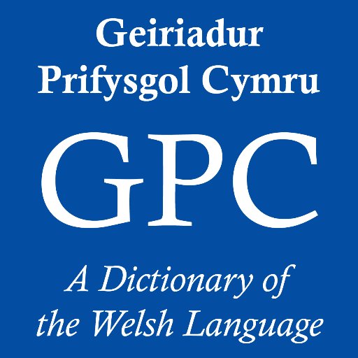 Geiriadur Prifysgol Cymru (GPC) is the only standard historical dictionary of Welsh, available free online and as an app. Trydar Cymraeg: @geiriadur