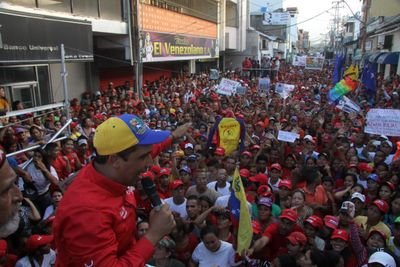 Carupano en acción con la revolución con Maduro y Edwin para encima