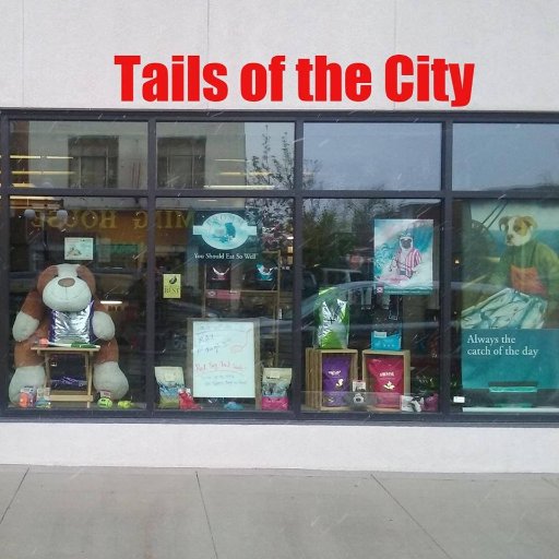 We are Tails of the City, we sell 4 and 5 star Dog and Cat foods. We also have treats and toys. Some of our top brands are Nature's Logic, Wild Calling and Zoic