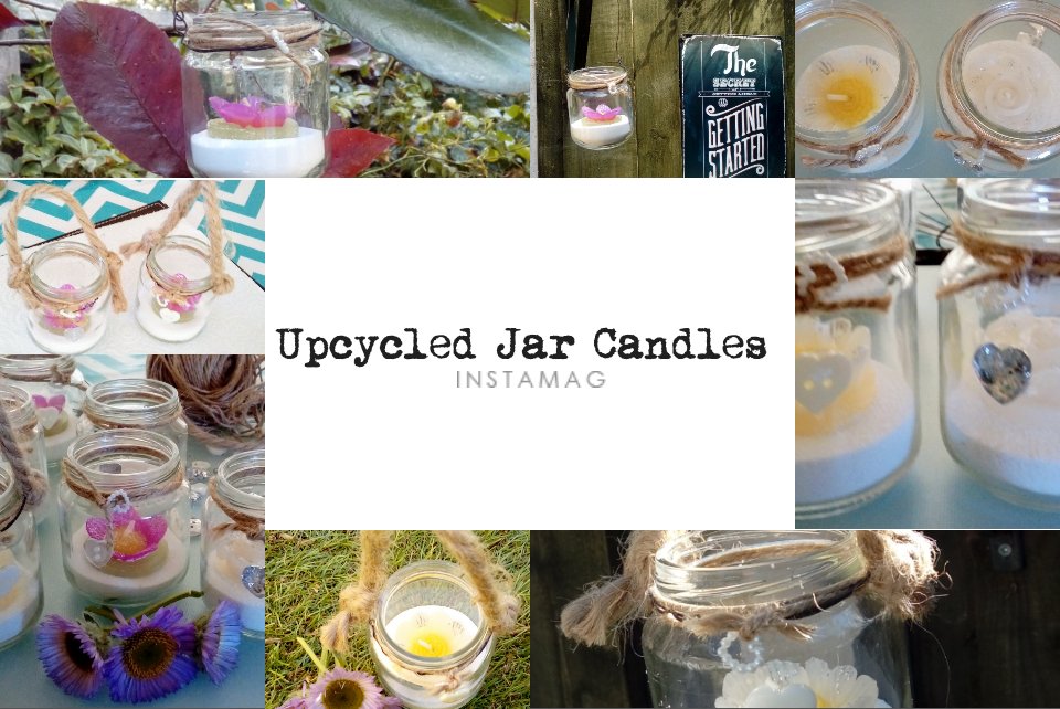I started to make jar candles after realising that the fruit I gave my baby was in a lovely jar. Lets #reduce #reuse and #recycle by #upcycling.