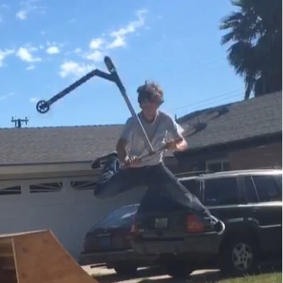 I ride a scooter and I make videos on YouTube, yep nothing special to see here!