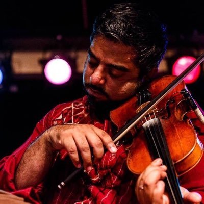 Indian classical violinist, music teacher, Brooklyn Raga Massive co-founder, father