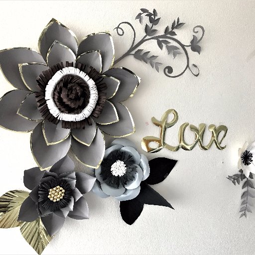 I make hand crafts, especially paper flowers, for backdrop decoration for weddings, birthday celebration and other parties and also for home interior decoration