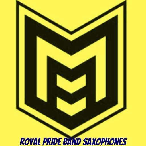 The saxophone section for the McKinney High School Royal Pride Band.