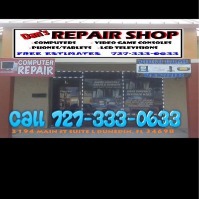 Electronic repair shop locally owned in Dunedin,FL. I specialize in video game consoles,gaming,computers,virus removal,phone repair, and much more!